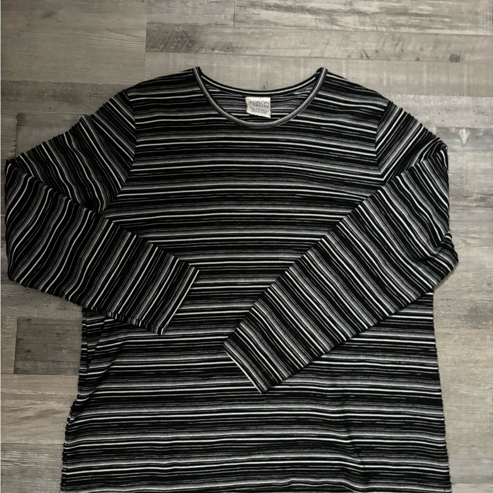 Vintage Striped Long Sleeve Top